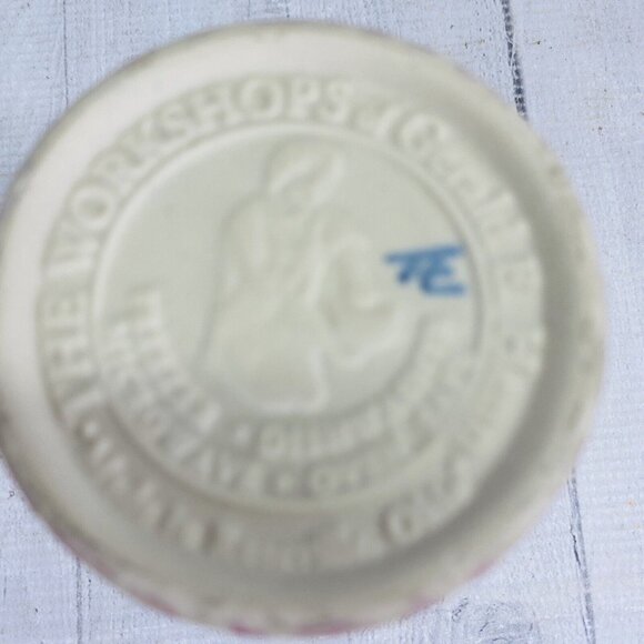 Roseville The Workshop of Gerald Henn ROSE SPONGE Red Spongeware 12 oz Tumbler - Picture 9 of 14